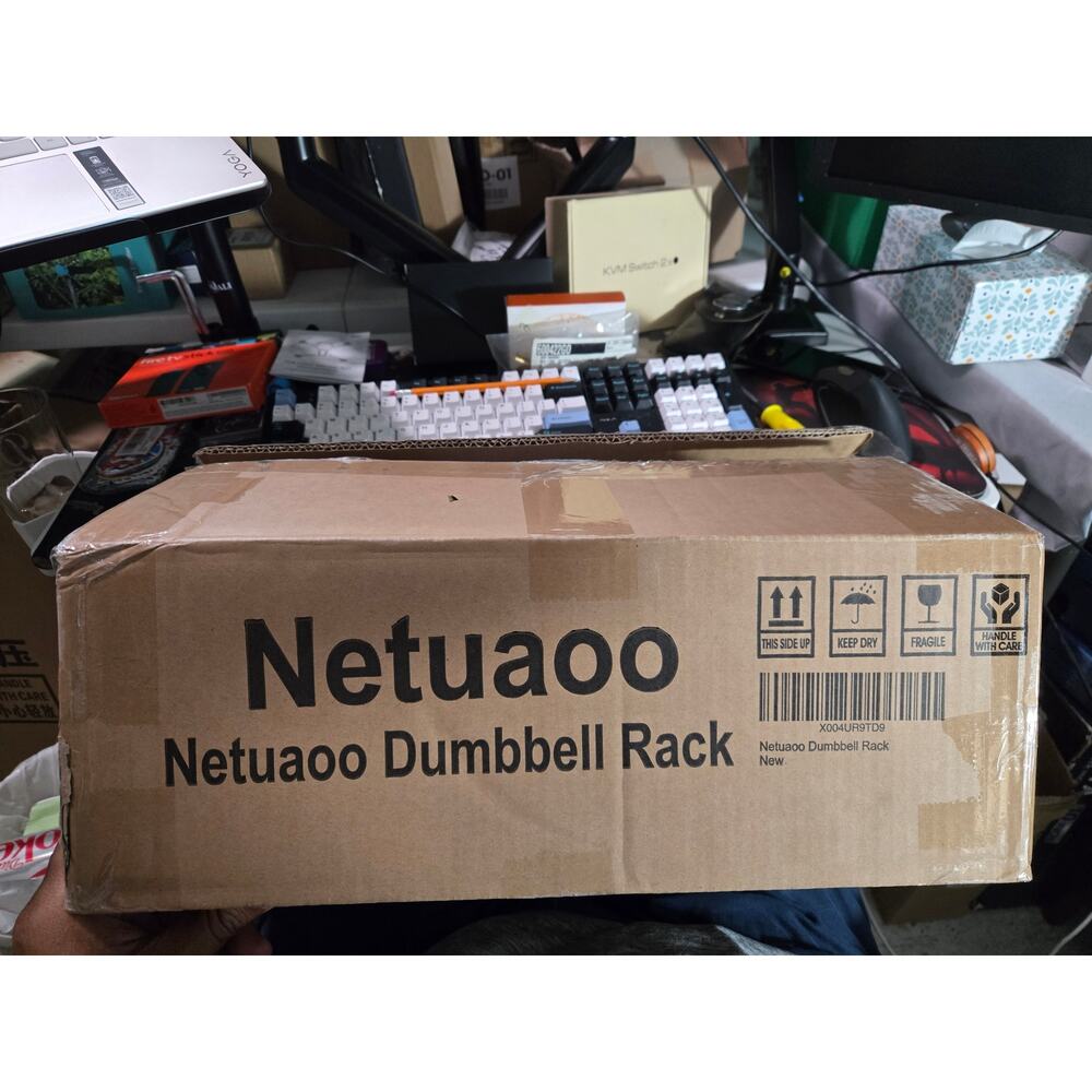 Netuaoo 3 Tier Dumbbell Rack Home Gym Weight Storage Stand Open Box